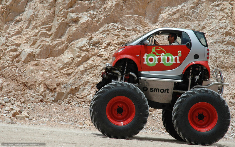 Modified Smart Car — Red