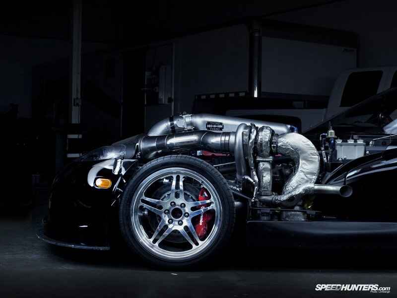 modified sports car engine