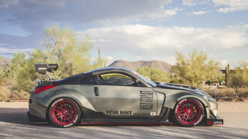 Modified Sports Car — Gray, Dramatic, Afternoon