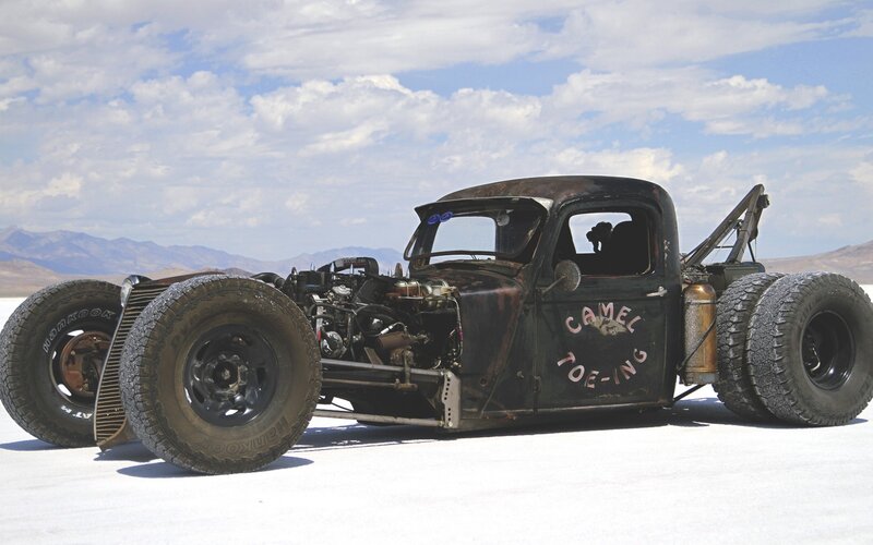 Modified Truck in Desert — Black