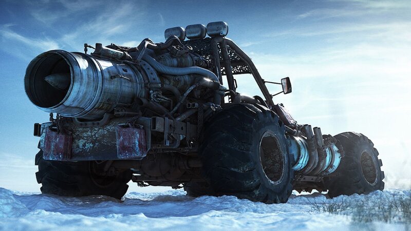 Modified Vehicle in Snow