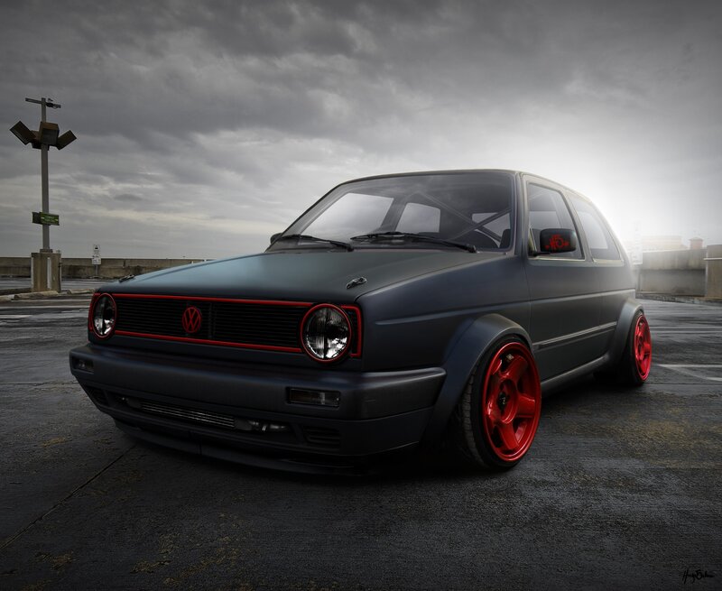 Modified Volkswagen Golf — Gray
