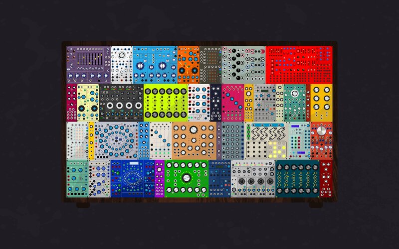 Modular Synthesizer Rack