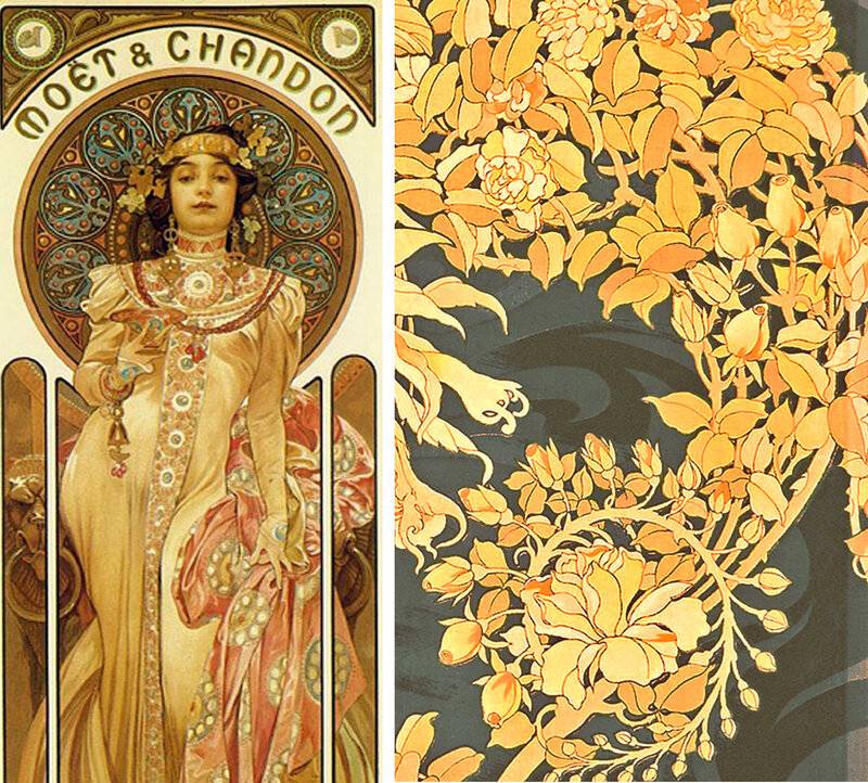 Moet & Chandon Art Nouveau poster