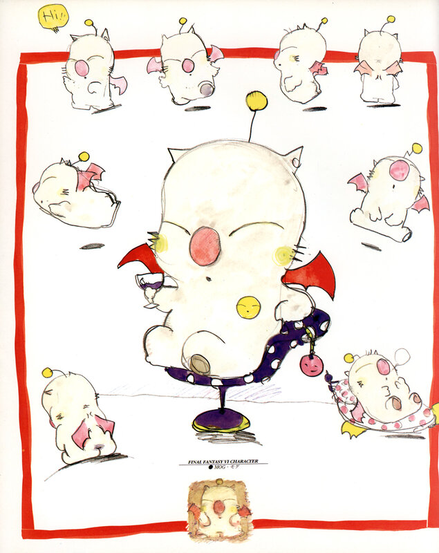 Mog character designs from Final Fantasy VI