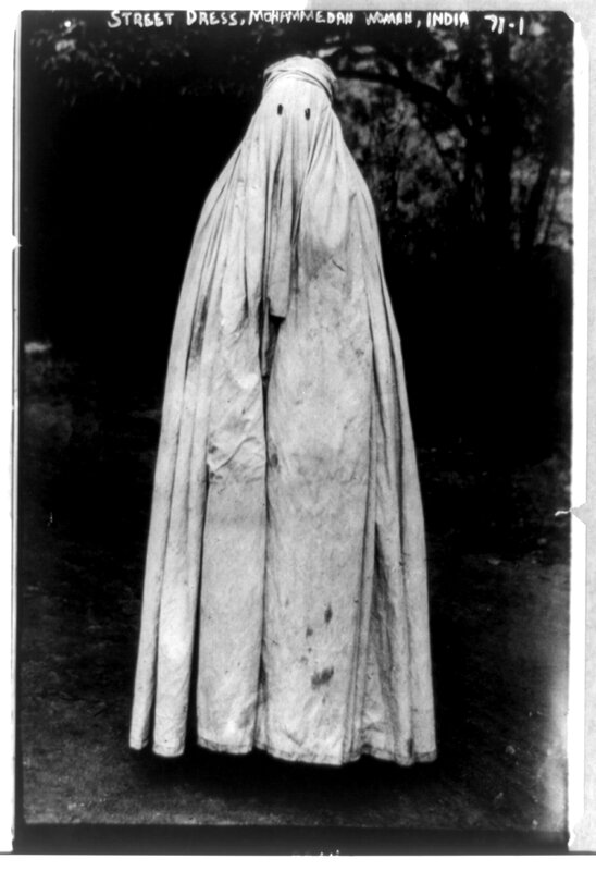 Mohammedan woman in street dress