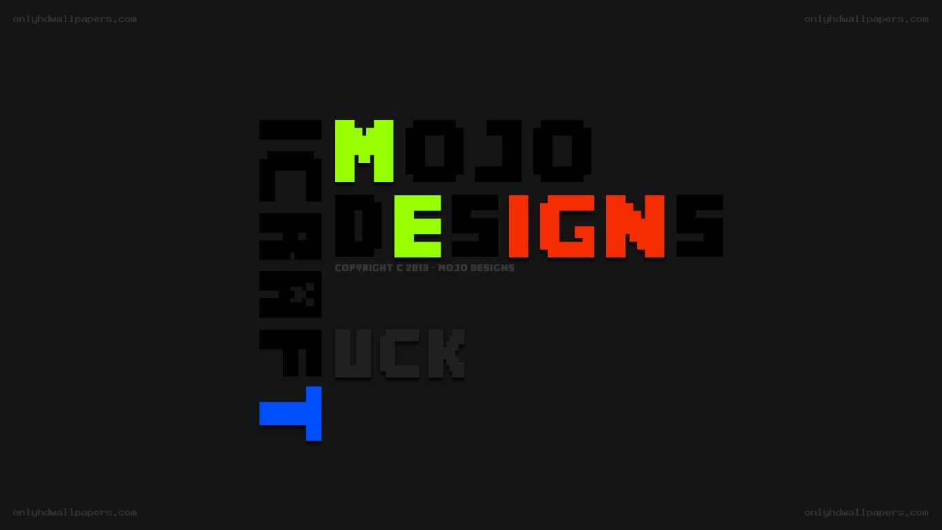 Mojo Designs logo with Minecraft text