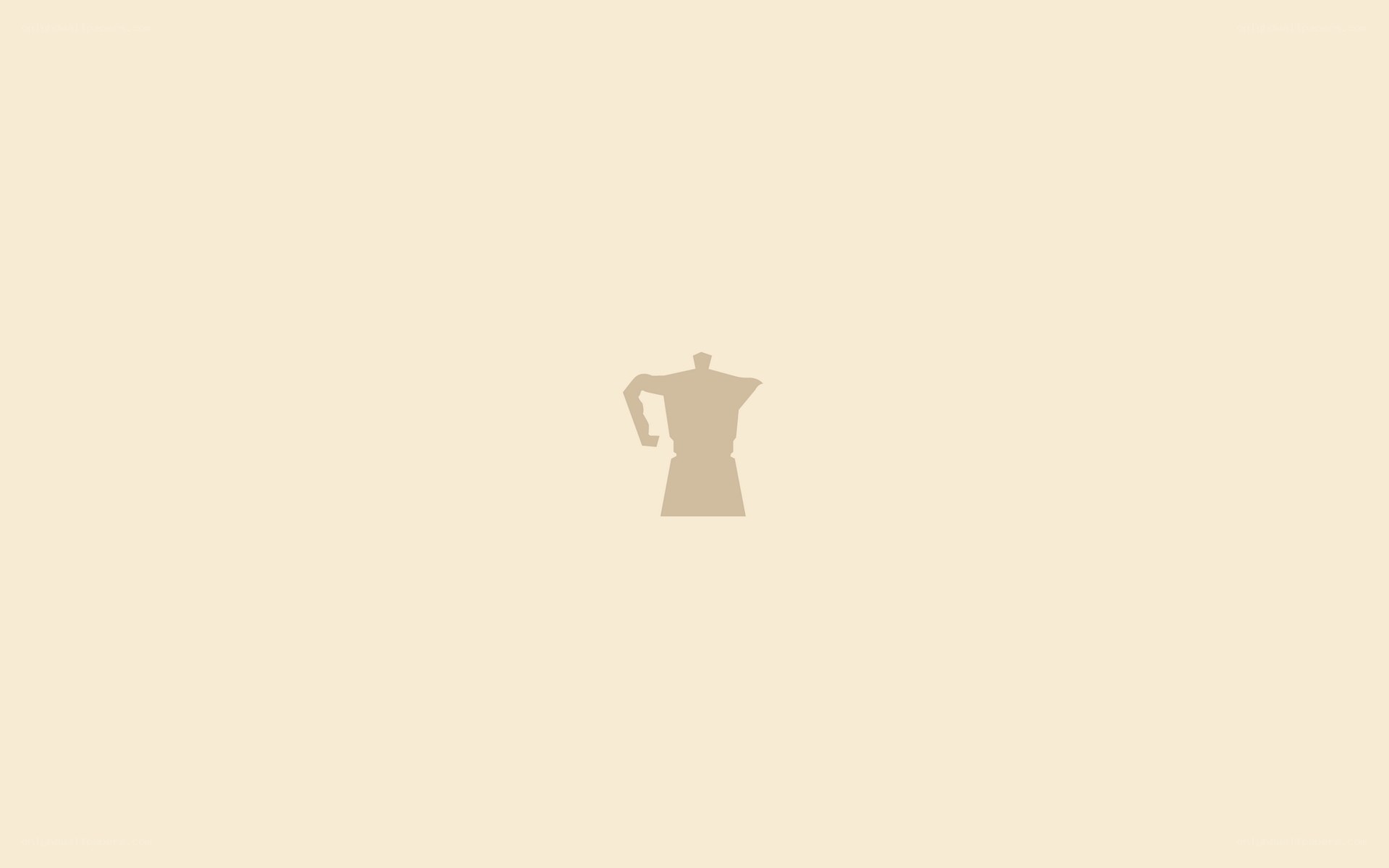 Moka coffee maker silhouette