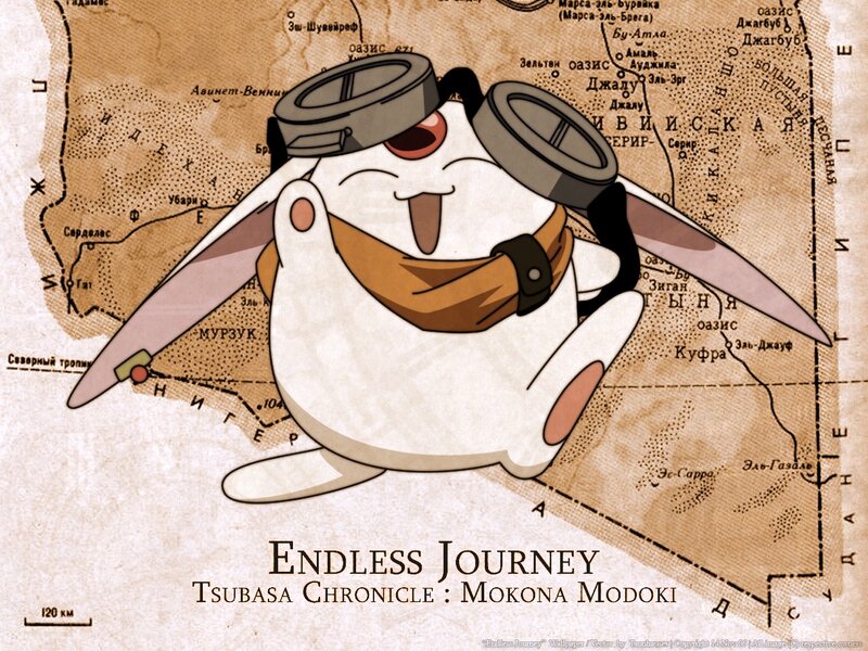 Mokona Modoki on a map