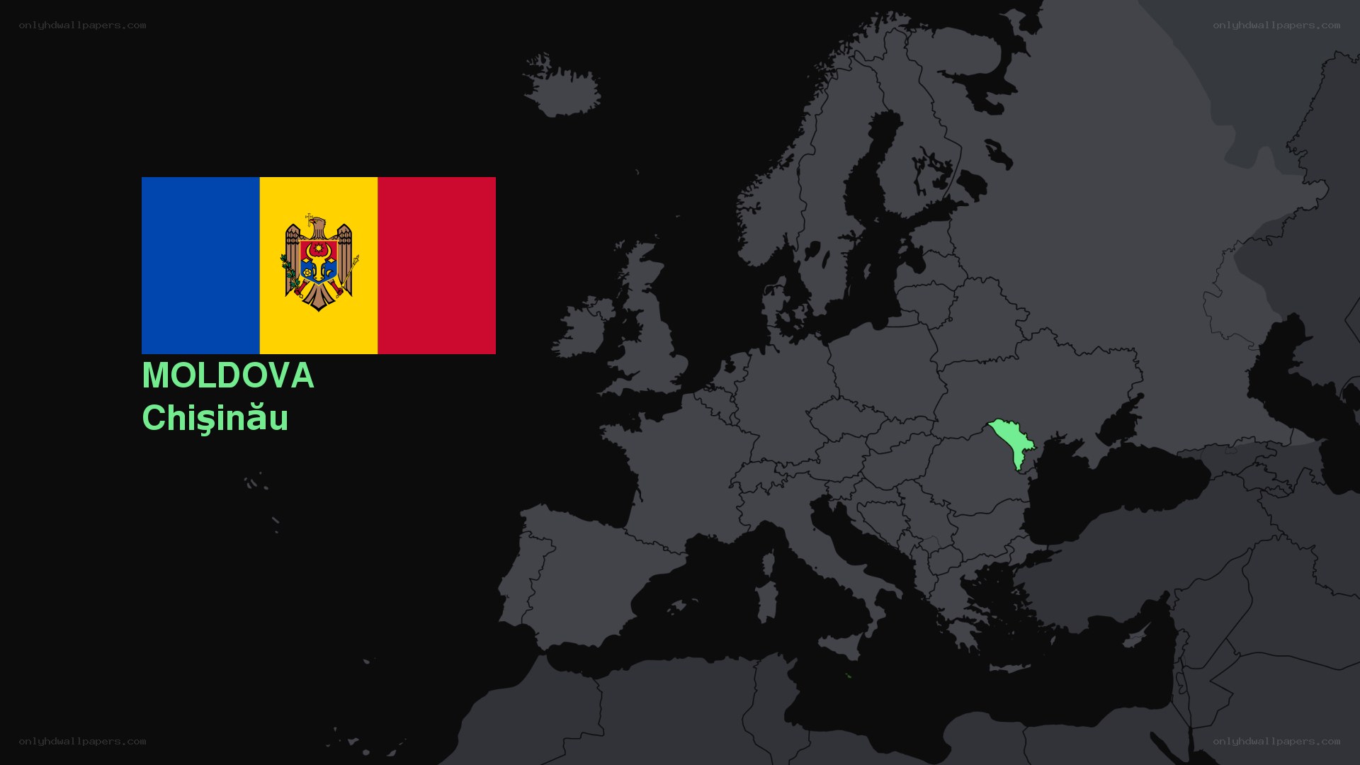 Moldova on European map