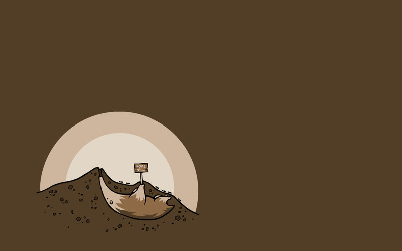 Mole's underground home
