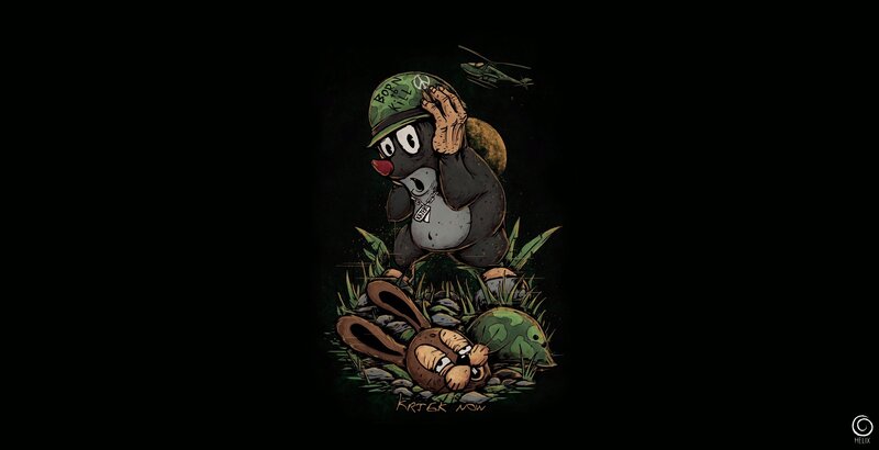 Mole Soldier in Grass