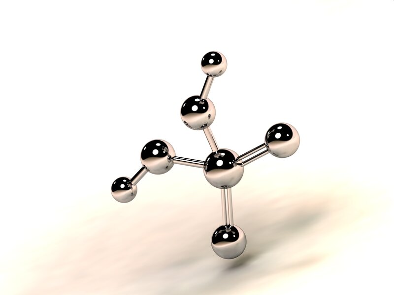Molecular Model Structure — Silver