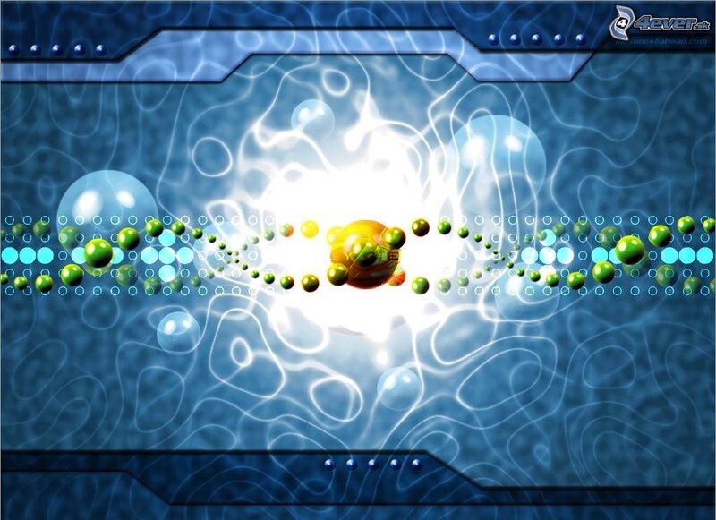 Molecular Structure Animation — Blue
