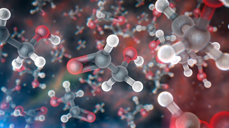 Molecular Structure Model — Gray, Scientific, 3d Render