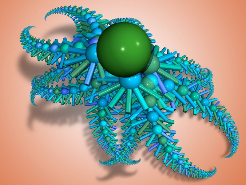 Molecular Structure Model — Green