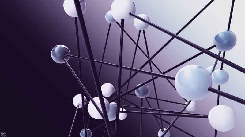 Molecular Structure Model — Purple