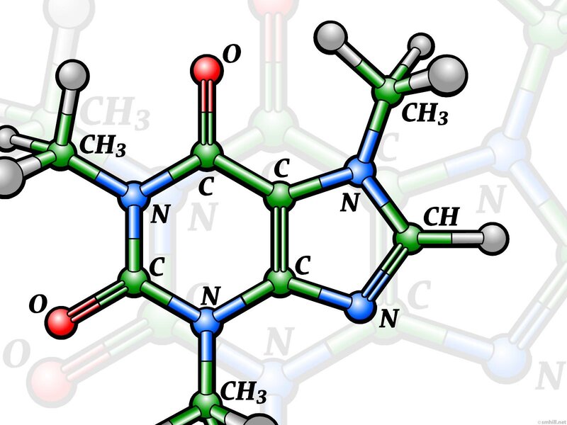 molecular structure of caffeine
