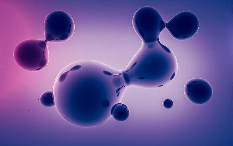 Molecular Structure — Purple, Serene