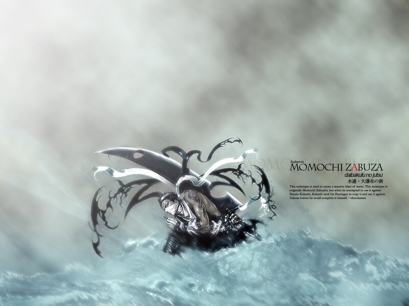 Momochi Zabuza in water