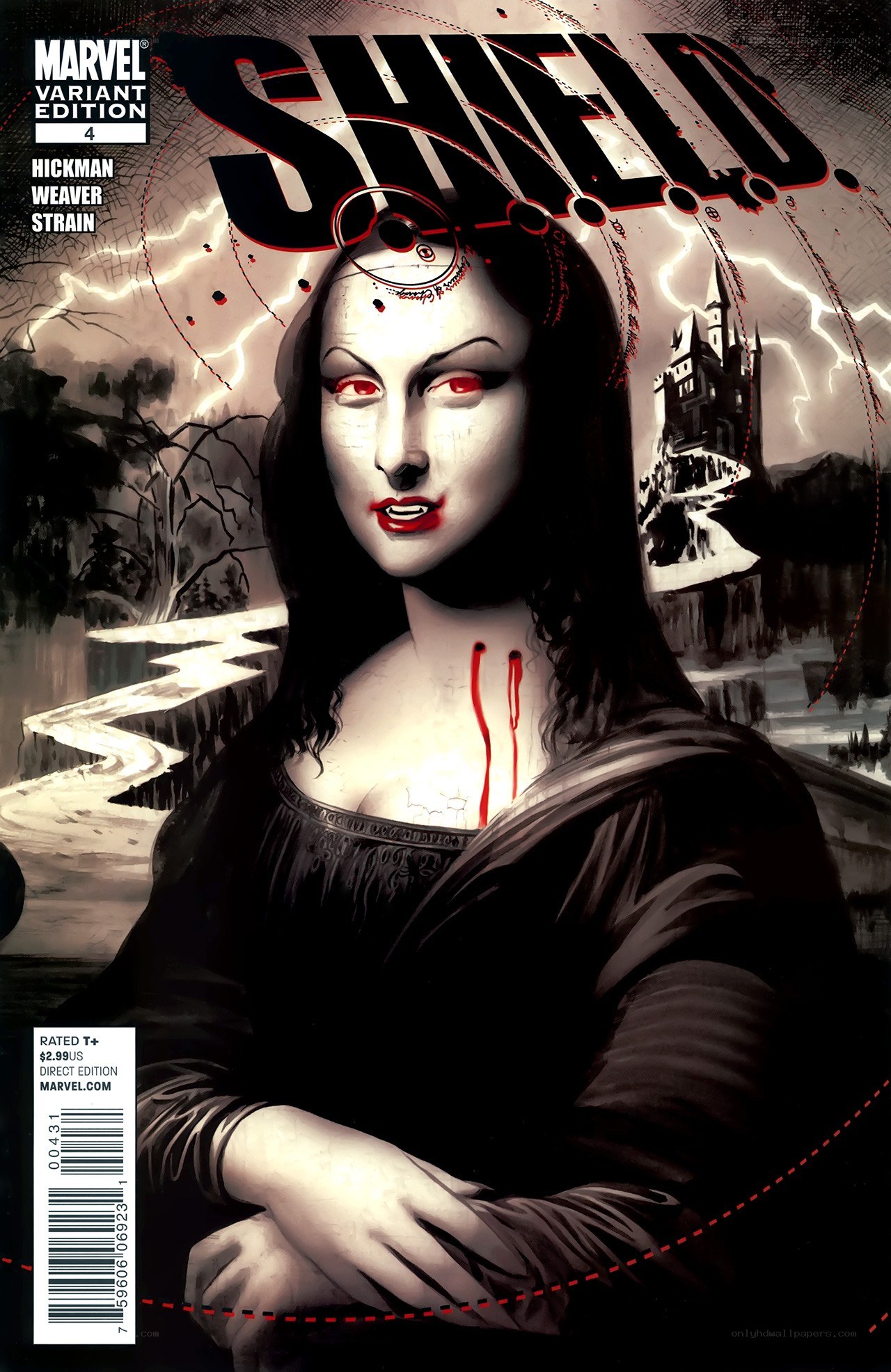 Mona Lisa as a vampire