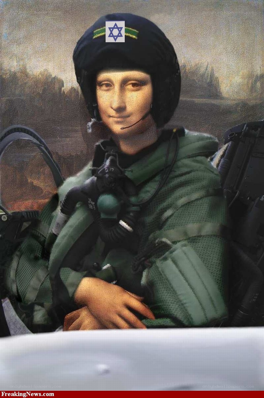 Mona Lisa as fighter pilot