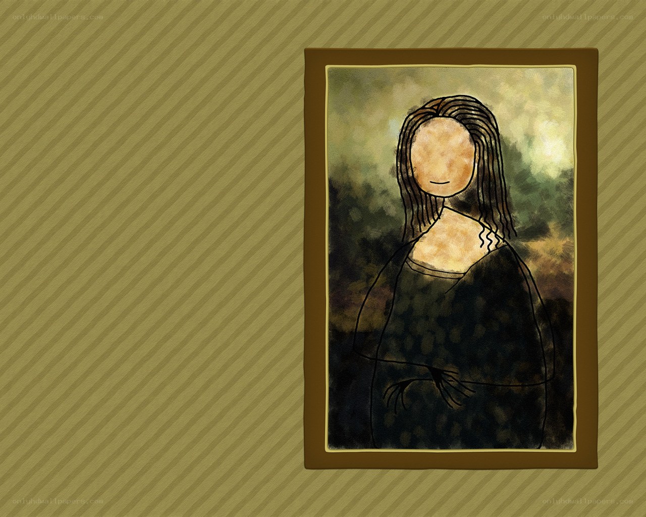 Mona Lisa parody portrait