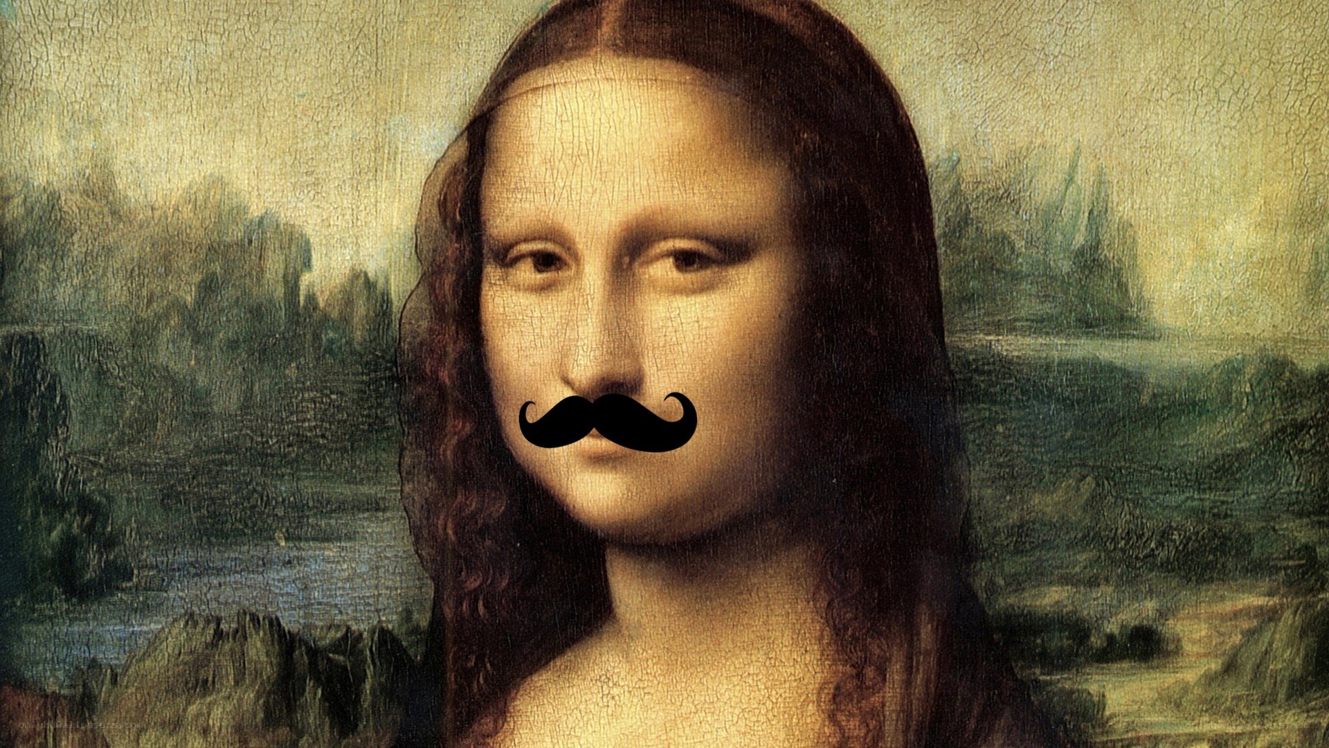 Mona Lisa with a mustache