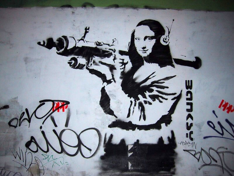 Mona Lisa with Gun