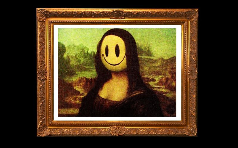 Mona Lisa with Smiley Face