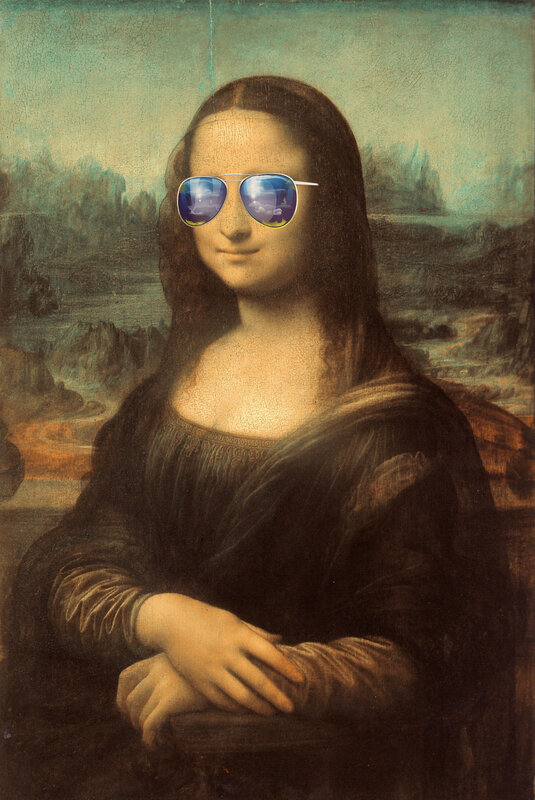 Mona Lisa with sunglasses