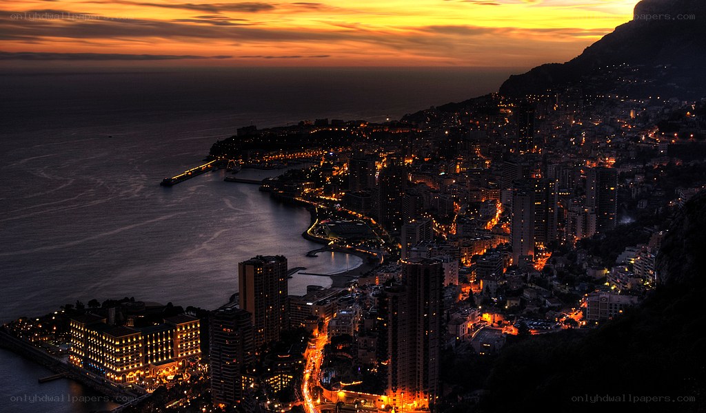 Monaco at dusk
