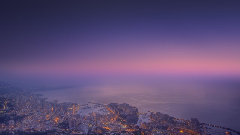 Monaco at dusk