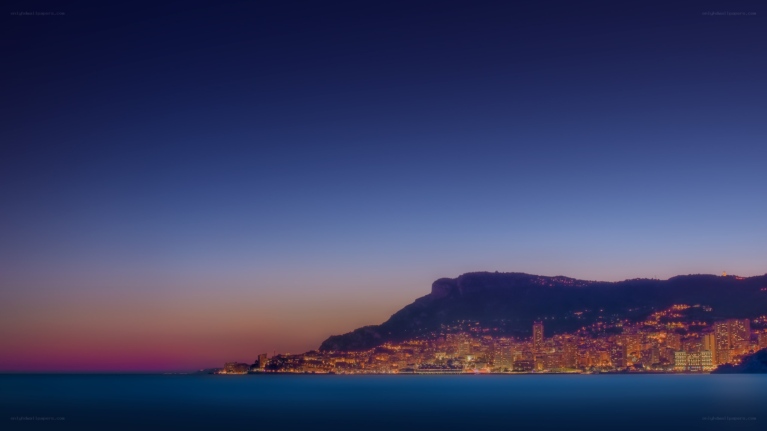Monaco at dusk