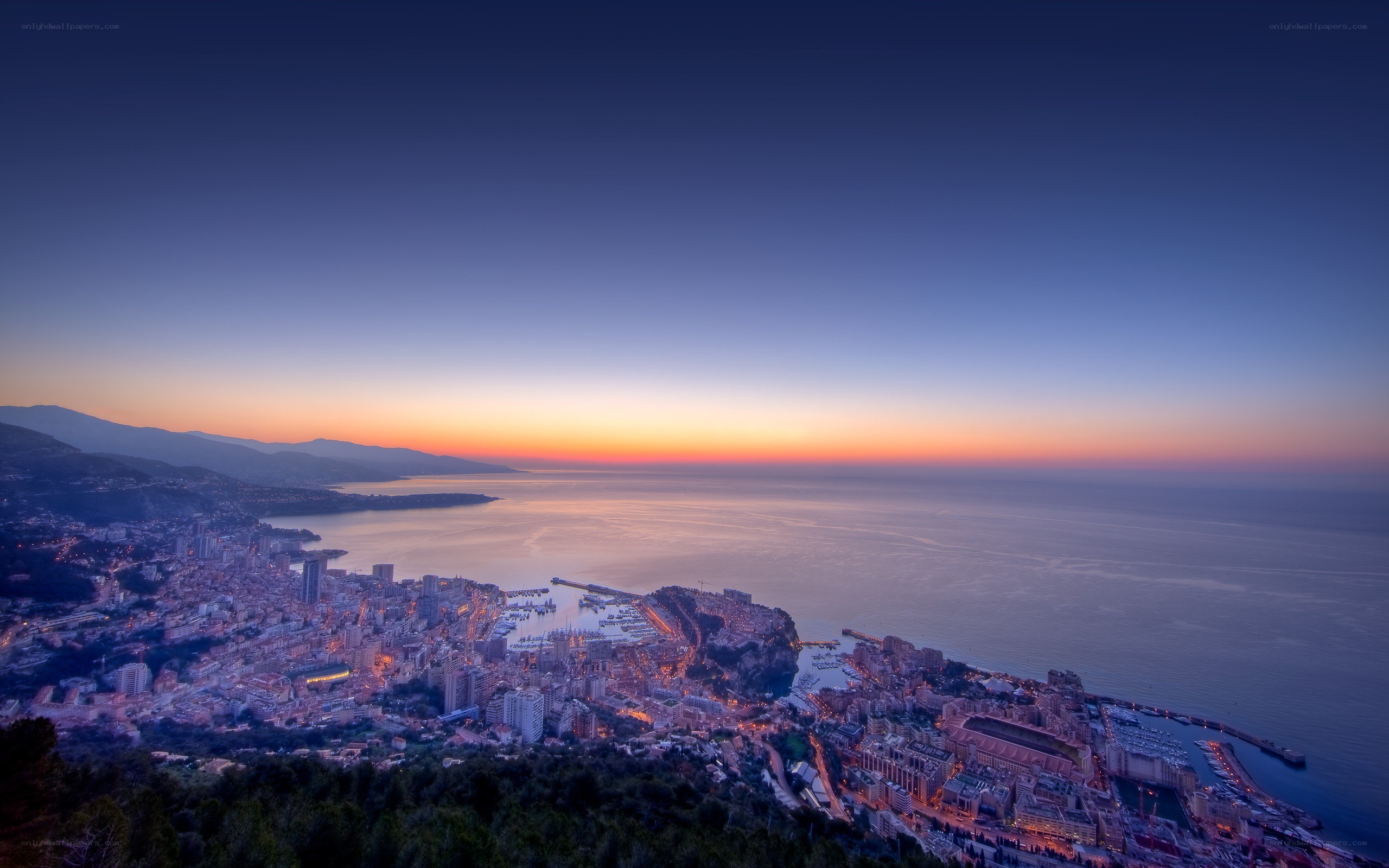 Monaco at dusk