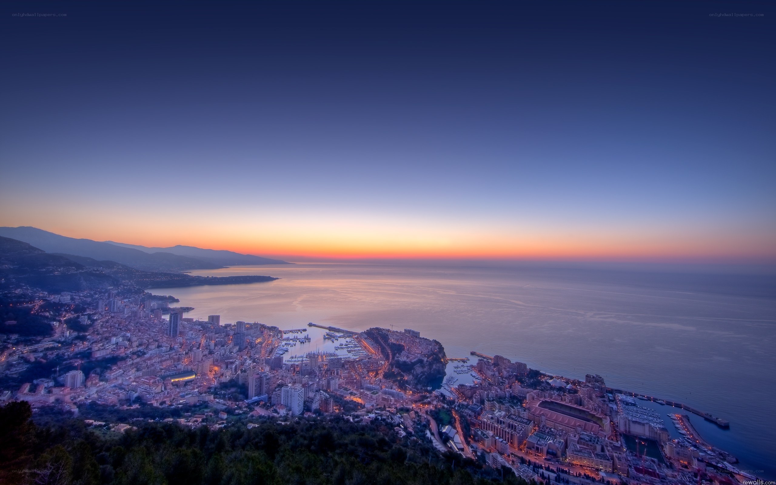 Monaco at dusk