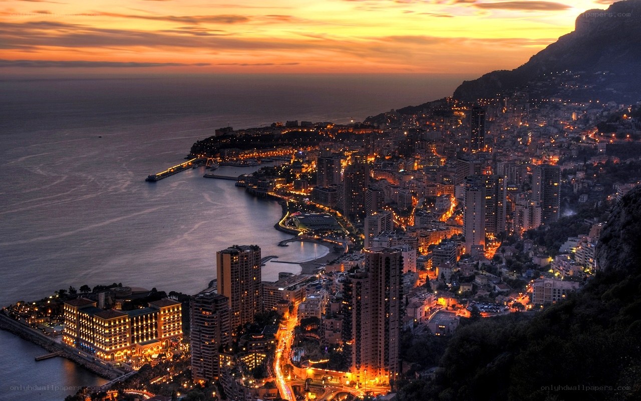 Monaco at sunset