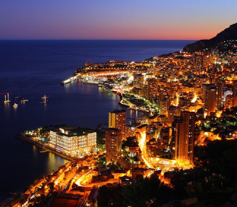 Monaco Cityscape at Night