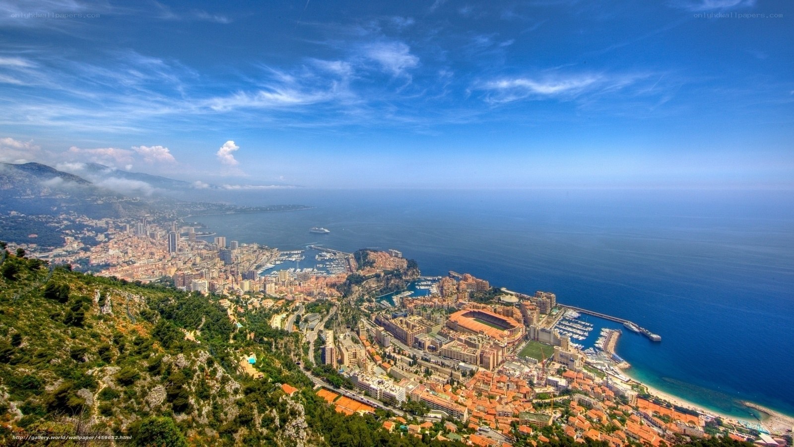 Monaco coastal cityscape