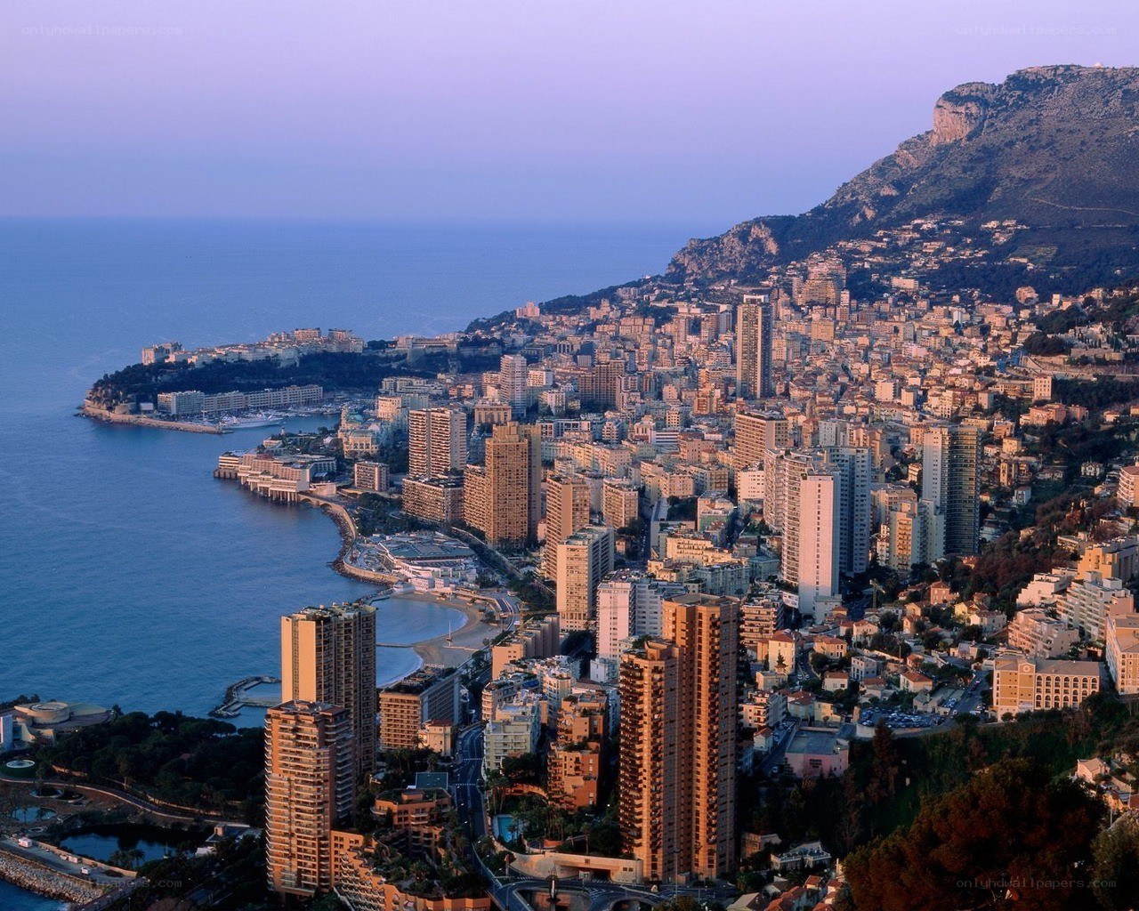 Monaco coastal cityscape