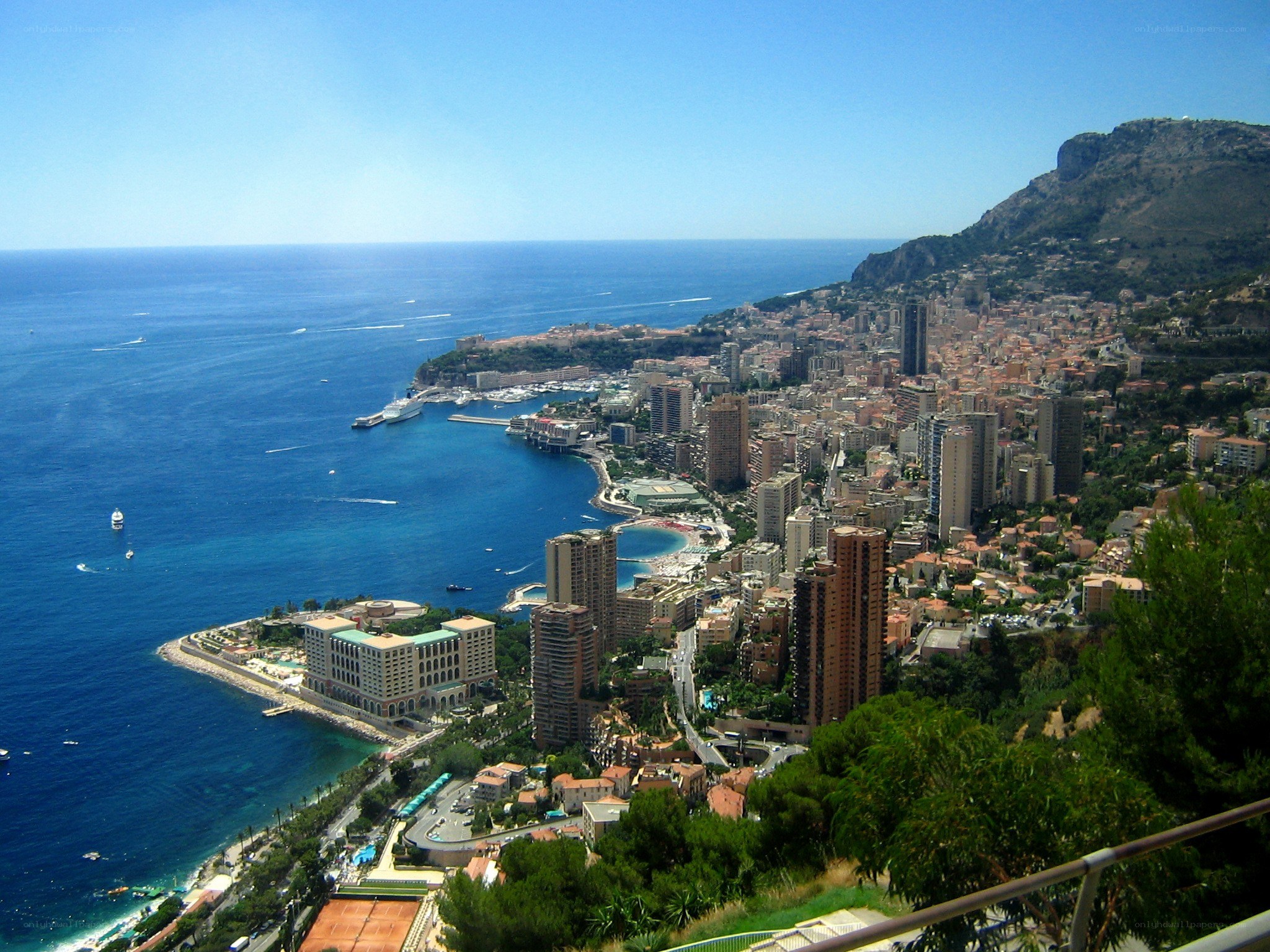 Monaco coastal cityscape