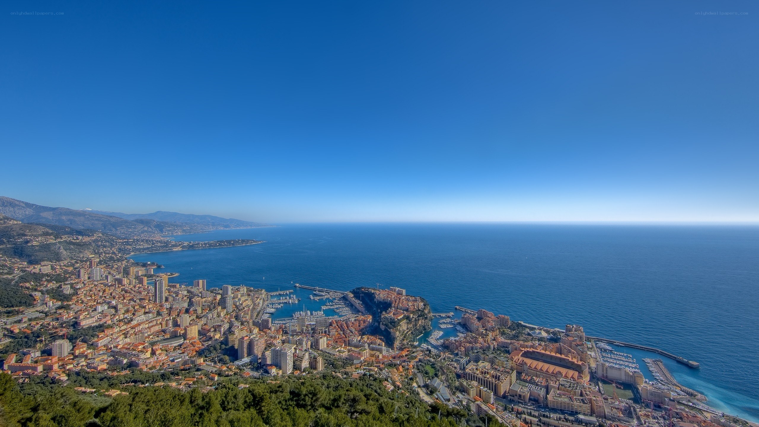Monaco coastal cityscape