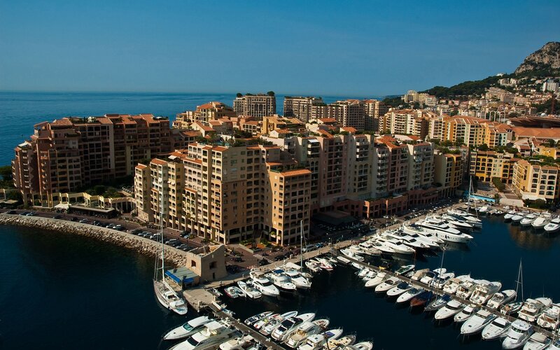 Monaco harbor and cityscape