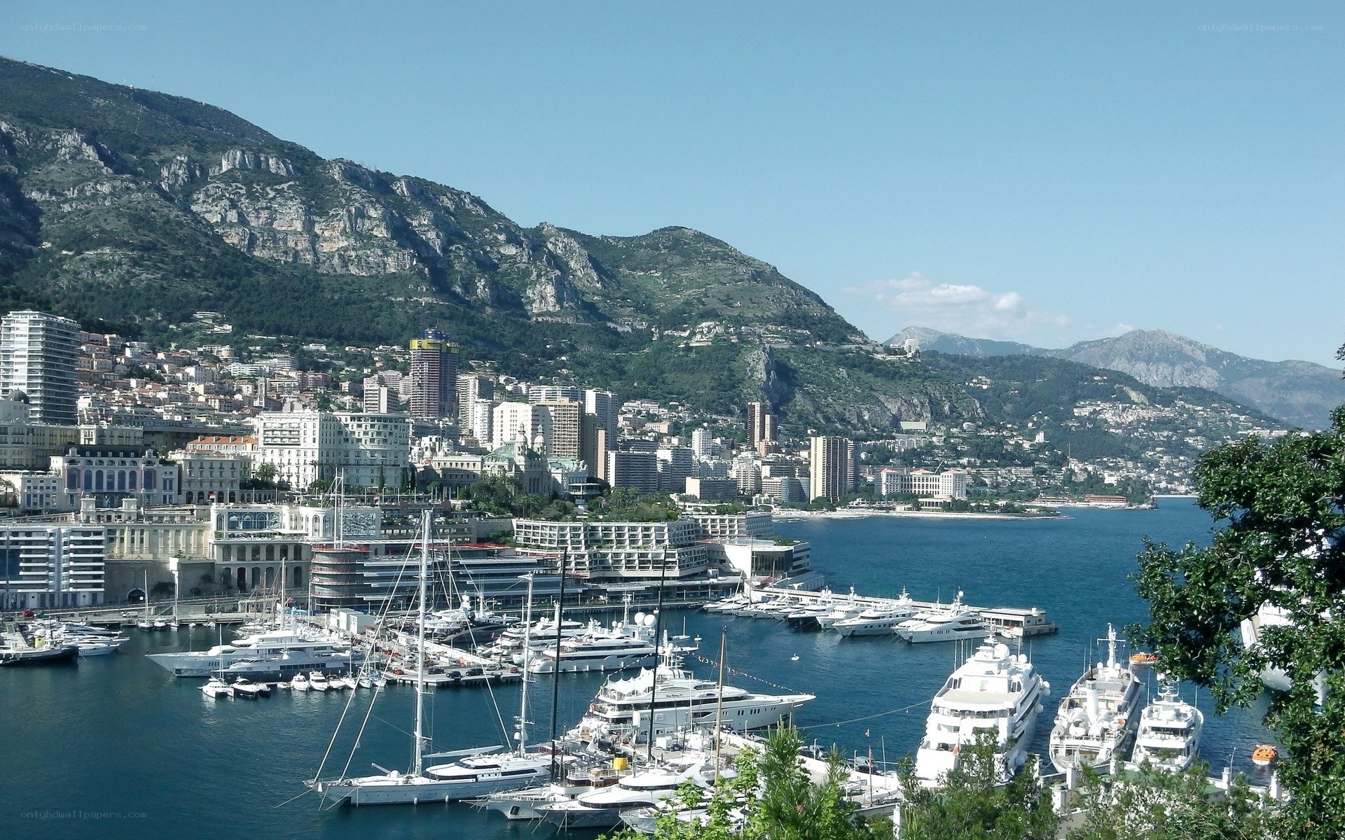 Monaco harbor and cityscape