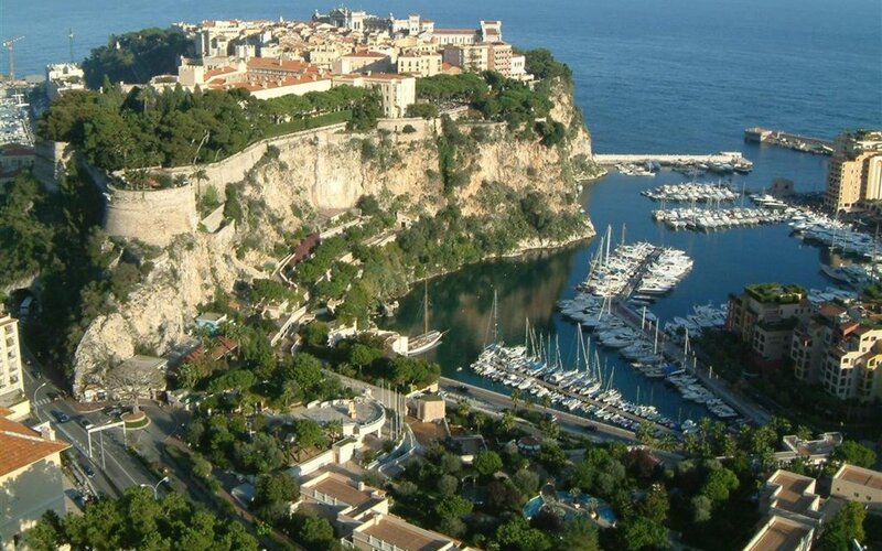 Monaco Harbor and Cliff