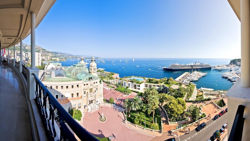 Monaco harbor view from balcony