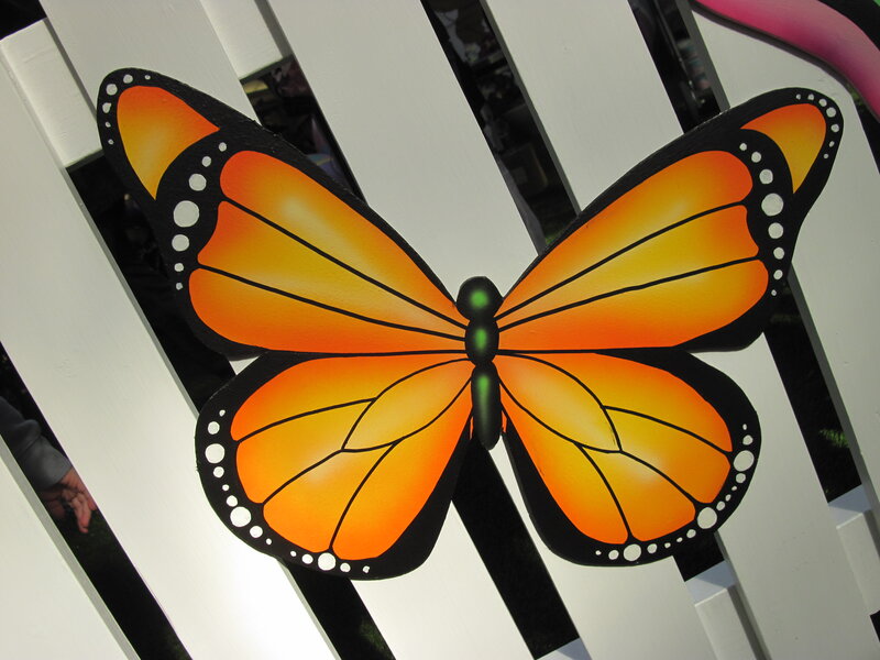 Monarch Butterfly Decoration — Orange