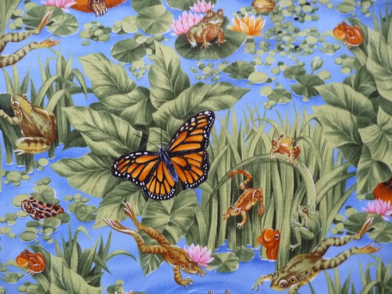 Monarch Butterfly in Pond