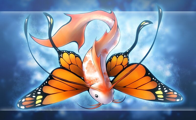 Monarch Butterfly Koi