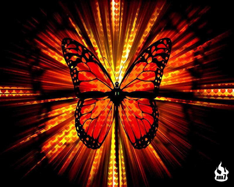 Monarch Butterfly — Red